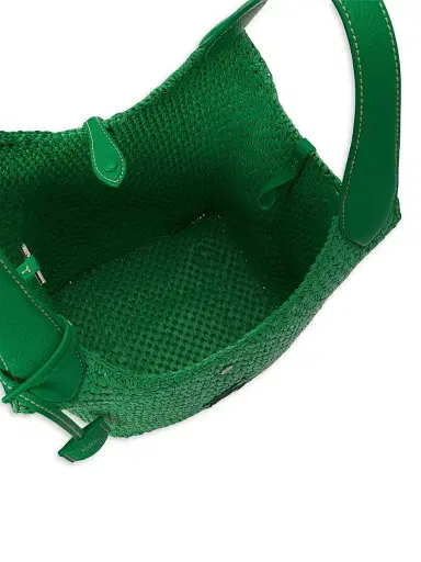 Polo Ralph Lauren Women's Logo-Embroidered Raffia Tote Bag - Parrot | Thumbnail 6