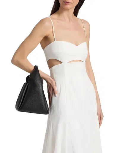 BLACK HALO Women's Erica Stretch-Cotton Midi-Dress - White | Thumbnail 6