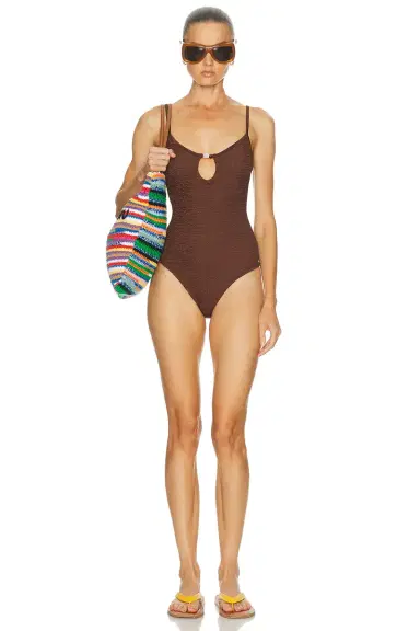 Hunza G Mia Beaded One Piece Swimsuit | Thumbnail 4 Hunza G Mia Beaded One Piece Swimsuit | Thumbnail 4