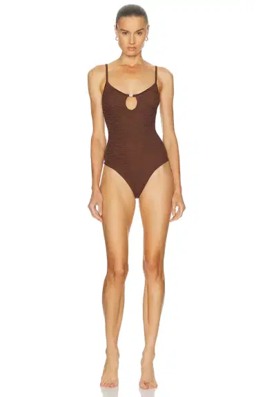 Hunza G Mia Beaded One Piece Swimsuit | Thumbnail 1 Hunza G Mia Beaded One Piece Swimsuit | Thumbnail 1