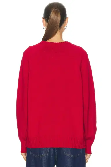DONNI. The Cotton Knit V Neck Sweater | Thumbnail 3