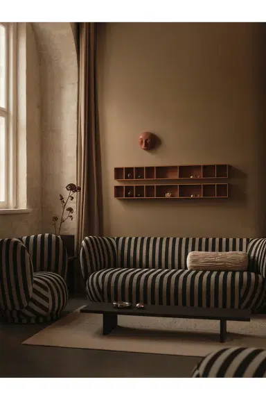 FERM LIVING Falda Smocked Bolster Cushion | Thumbnail 4