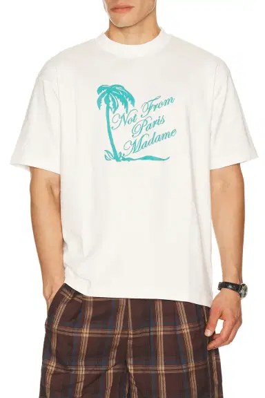 Drôle de Monsieur T-Shirt Slogan Palmiers | Thumbnail 1
