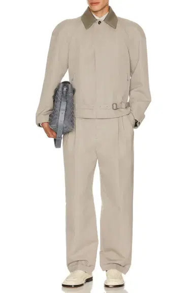 Bottega Veneta Dry Wool Melange Toile Trouser | Thumbnail 4