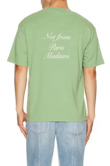 Drôle de Monsieur Le T-Shirt Slogan Calligraphy | Thumbnail 2