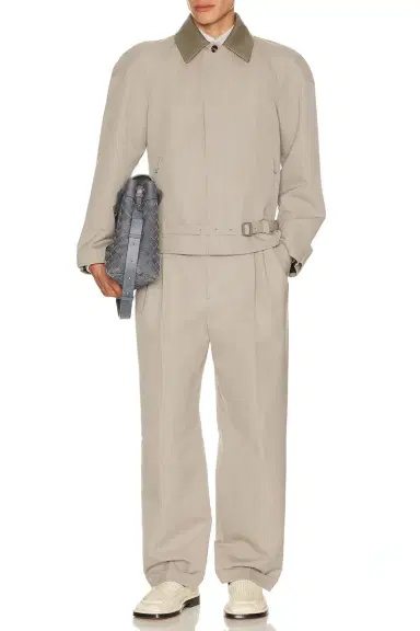 Bottega Veneta Dry Wool Melange Toile Zip Blouson | Thumbnail 3 Bottega Veneta Dry Wool Melange Toile Zip Blouson | Thumbnail 3