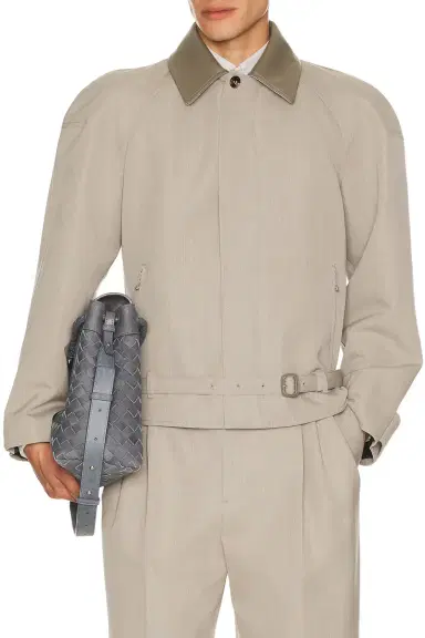 Bottega Veneta Dry Wool Melange Toile Zip Blouson | Thumbnail 1 Bottega Veneta Dry Wool Melange Toile Zip Blouson | Thumbnail 1