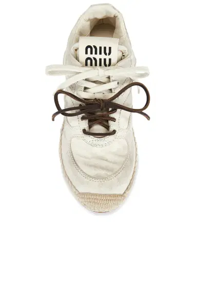 Miu Miu Espadrille Sneaker | Thumbnail 4 Miu Miu Espadrille Sneaker | Thumbnail 4