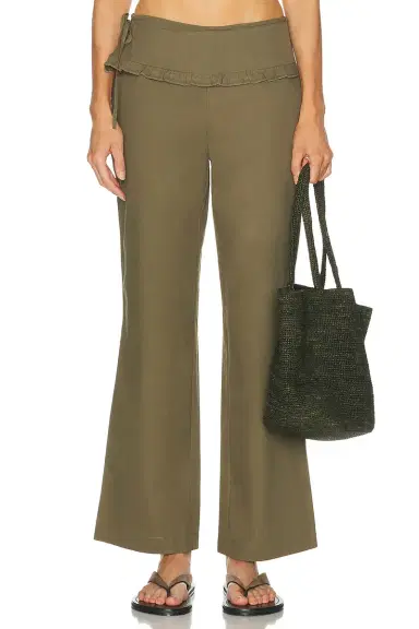 Deiji Studios Flounce Belt Pant | Thumbnail 1