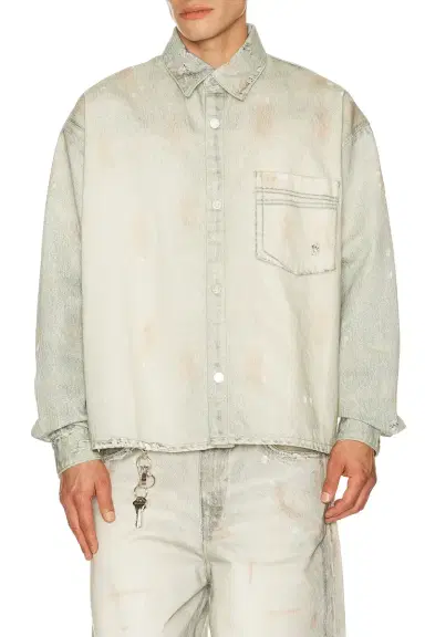 Won Hundred Maza Printed Denim Shirt | Thumbnail 1 Won Hundred Maza Printed Denim Shirt | Thumbnail 1