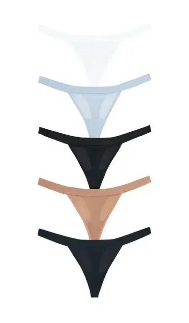 Negative Underwear Sieve Thong (5-pack) | Thumbnail 3