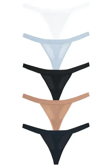 Negative Underwear Sieve Thong (5-pack) | Thumbnail 1