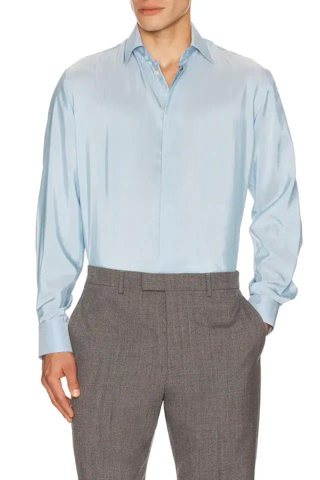 Valentino Camicia Manica Lunga Silk Shirt