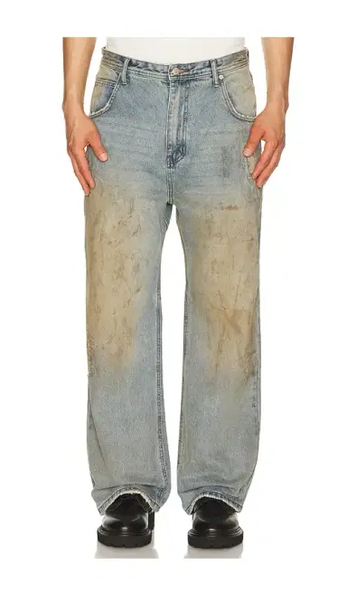 ANDERSSON BELL Unisex Destroyed Wide Leg Jeans | Thumbnail 6
