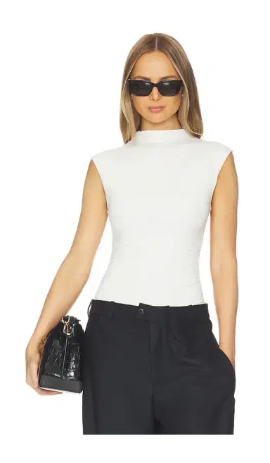 SANS FAFF Mock Neck Bamboo Bodysuit | Thumbnail 1