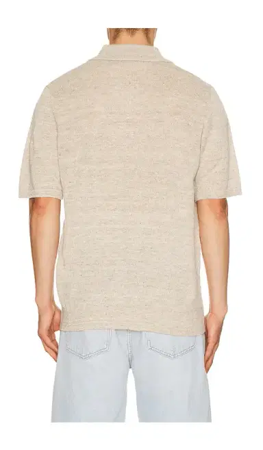 Faherty Short Sleeve Linen Sweater Polo | Thumbnail 2
