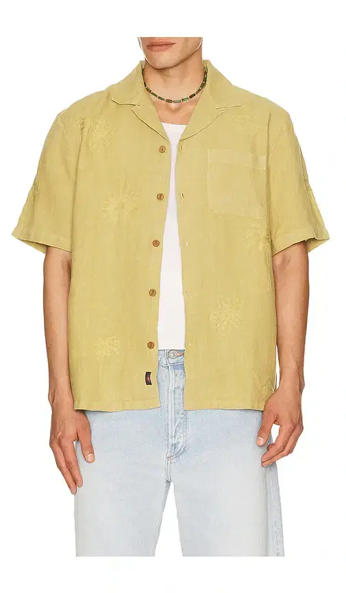 Faherty Short Sleeve Embroidered Shirt