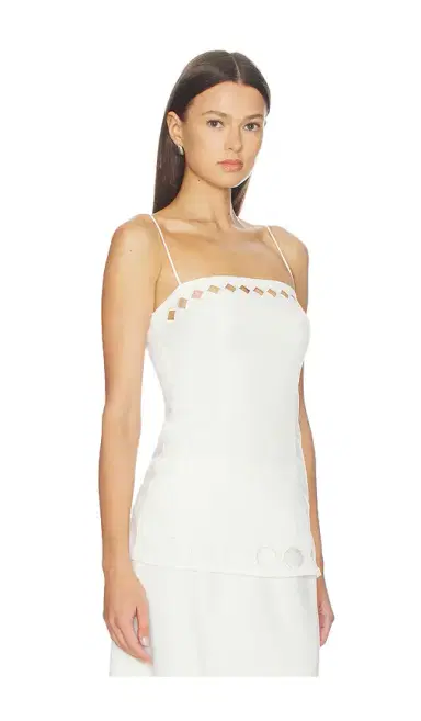 Yellow The Label x REVOLVE Tems Linen Tank Top | Thumbnail 2