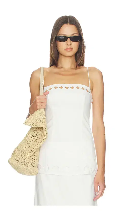 Yellow The Label x REVOLVE Tems Linen Tank Top