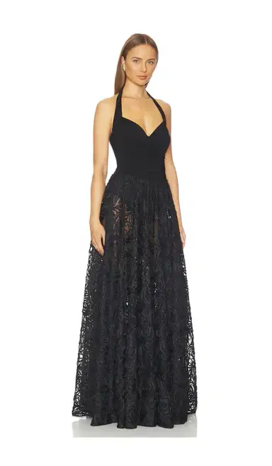 Norma Kamali Cayla Flared Gown | Thumbnail 2 Norma Kamali Cayla Flared Gown | Thumbnail 2