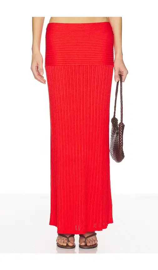 Shania Pointelle Maxi Skirt