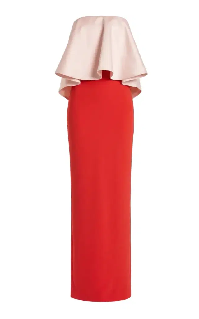 Greta Constantine Lorikeet Strapless Silk-Wool Dress
