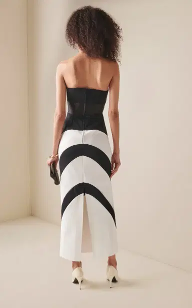 Greta Constantine Taipan Strapless Silk-Wool Maxi Dress | Thumbnail 4
