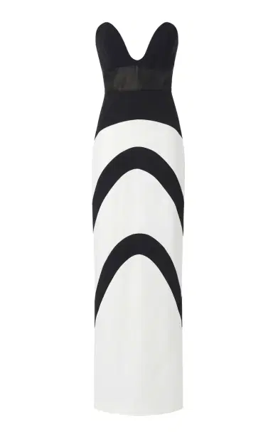 Greta Constantine Taipan Strapless Silk-Wool Maxi Dress | Thumbnail 1