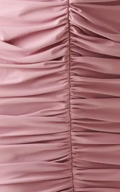 GRETA CONSTANTINE Mergan Ruched Silk-Wool Maxi Dress | Thumbnail 5 GRETA CONSTANTINE Mergan Ruched Silk-Wool Maxi Dress | Thumbnail 5