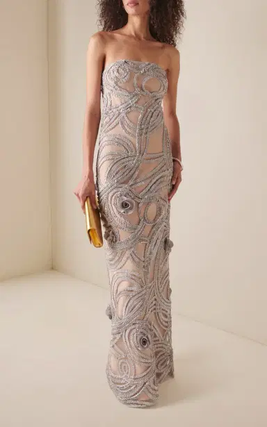 GRETA CONSTANTINE Plumore Embroidered Maxi Dress | Thumbnail 2 GRETA CONSTANTINE Plumore Embroidered Maxi Dress | Thumbnail 2