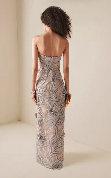 GRETA CONSTANTINE Plumore Embroidered Maxi Dress | Thumbnail 4 GRETA CONSTANTINE Plumore Embroidered Maxi Dress | Thumbnail 4