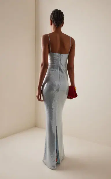 The New Arrivals Ilkyaz Ozel Exclusive Isis Sequined Maxi Dress | Thumbnail 4