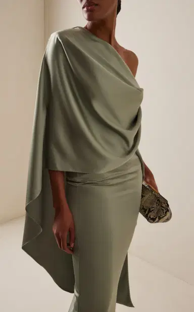 The New Arrivals Ilkyaz Ozel Exclusive Fume Satin Top | Thumbnail 2 The New Arrivals Ilkyaz Ozel Exclusive Fume Satin Top | Thumbnail 2