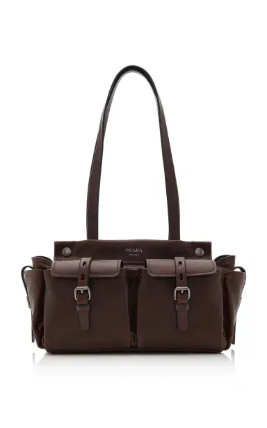 Prada Route Medium Leather Tote Bag | Thumbnail 1 Prada Route Medium Leather Tote Bag | Thumbnail 1