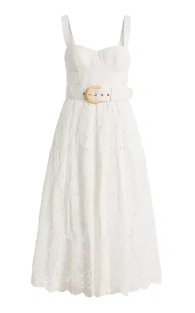 Cara Cara Calypso Eyelet Cotton Midi Dress | Thumbnail 8