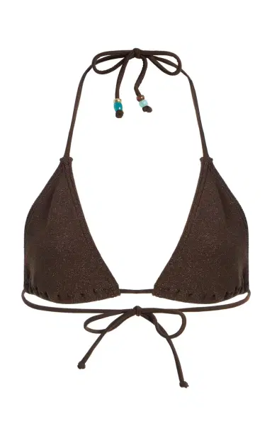 Bond-Eye Beaded Ingrid Triangle Bikini Top | Thumbnail 1 Bond-Eye Beaded Ingrid Triangle Bikini Top | Thumbnail 1
