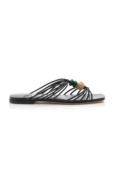 Jimmy Choo Lova Beaded Leather Mules | Thumbnail 1 Jimmy Choo Lova Beaded Leather Mules | Thumbnail 1