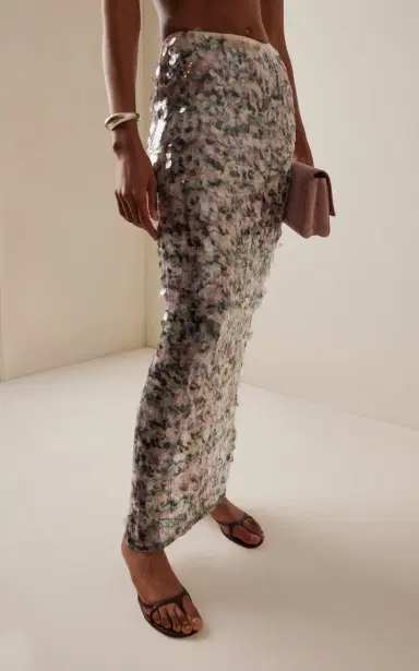 Paris Georgia Mermaid Sequined Maxi Skirt | Thumbnail 3 Paris Georgia Mermaid Sequined Maxi Skirt | Thumbnail 3