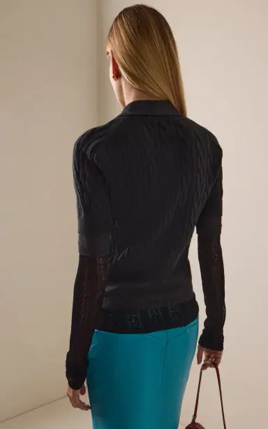 Marie Adam-Leenaerdt Polo All In Cotton-Wool Top | Thumbnail 4 Marie Adam-Leenaerdt Polo All In Cotton-Wool Top | Thumbnail 4