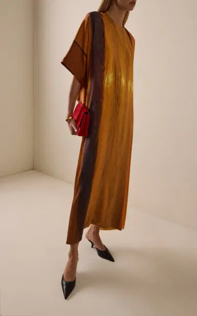 Marie Adam-Leenaerdt Sunet Landscape Silk Maxi Dress | Thumbnail 2
