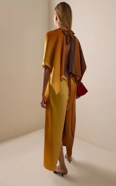 Marie Adam-Leenaerdt Sunet Landscape Silk Maxi Dress | Thumbnail 4