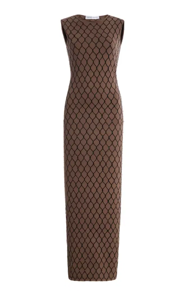 Marie Adam-Leenaerdt Resille Sequined Knit Maxi Dress