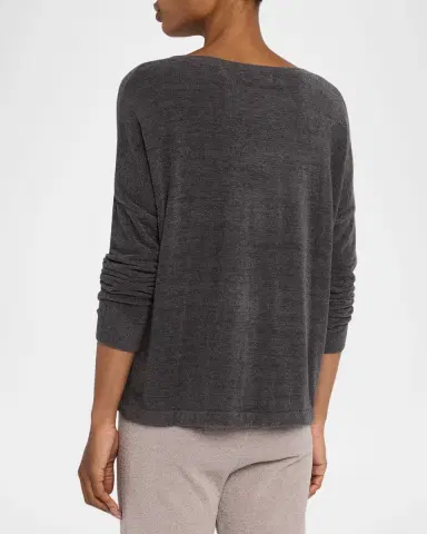 Barefoot Dreams CozyChic Ultra Lite Slouchy Pullover | Thumbnail 2
