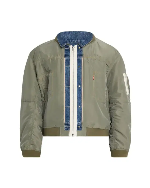 x Levi's Men's Denim and Nylon Twill Reversible Blouson