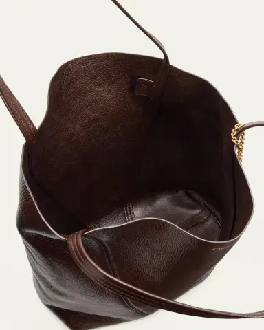 Chloé Spin Grained Leather Tote Bag | Thumbnail 4 Chloé Spin Grained Leather Tote Bag | Thumbnail 4