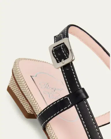 Roger Vivier Belle Vivier Canvas Slingback Ballerina Flats | Thumbnail 5 Roger Vivier Belle Vivier Canvas Slingback Ballerina Flats | Thumbnail 5