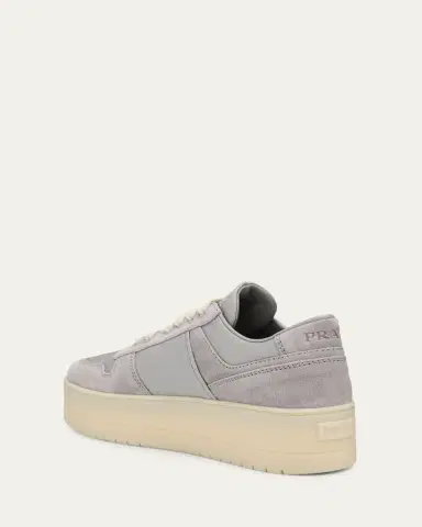 Prada Downtown Bold Re-Nylon and Suede Platform Sneakers | Thumbnail 4 Prada Downtown Bold Re-Nylon and Suede Platform Sneakers | Thumbnail 4