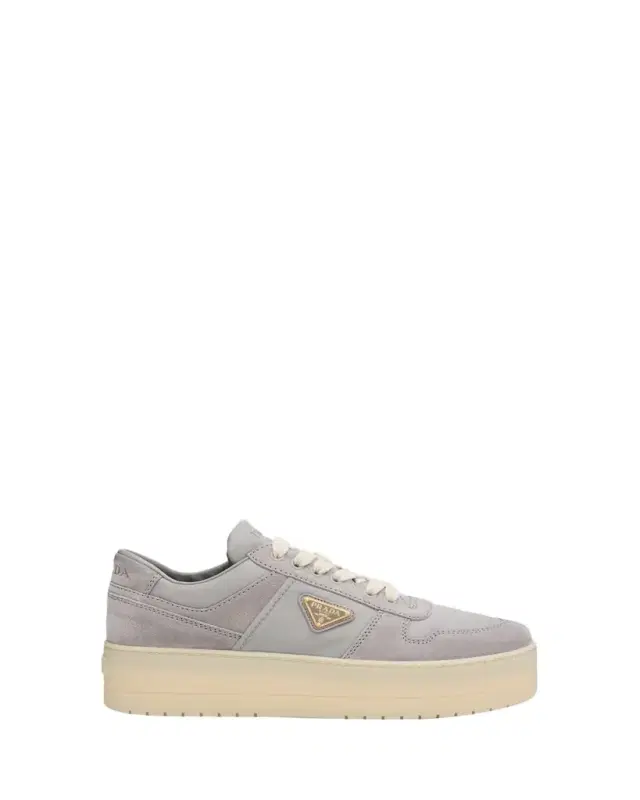 Prada Downtown Bold Re-Nylon and Suede Platform Sneakers