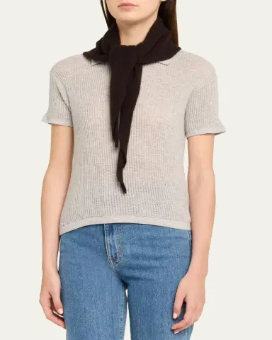 Lisa Yang Zeraphine Cashmere Knee-High Socks | Thumbnail 5