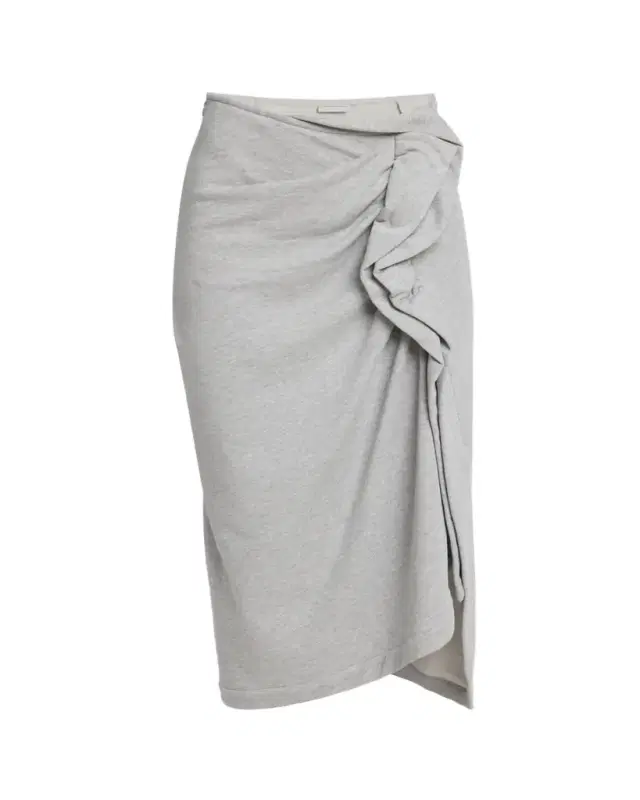 Dries Van Noten Hanam Draped Jersey Midi Skirt